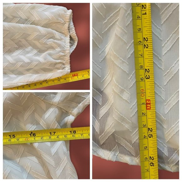 Anthropologie One September Peasant Top with Sheer Sleeves Women Sz. Small - Picture 11 of 11